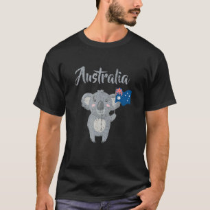 Australien Koala Flagge Straya Outback Sydney Melb T-Shirt