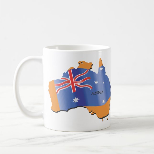 Australien-Kontinent Kaffeetasse (Links)
