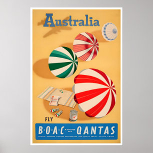 Australien Kunst Australischer Stranddruck Aussie- Poster