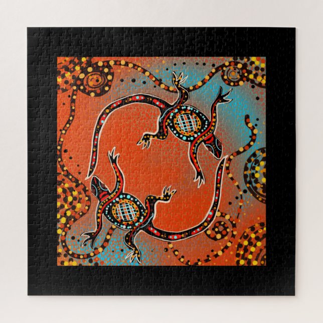 AUSTRALIEN KUNST   PUZZLE (Vertikal)
