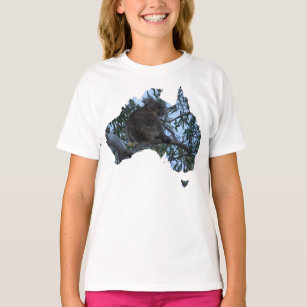 Australien Land Gestalten Niedlich Koala in einem  T-Shirt