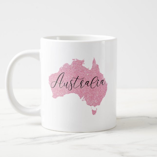 Australien Land schimmert Farbe Jumbo-Tasse (Links)
