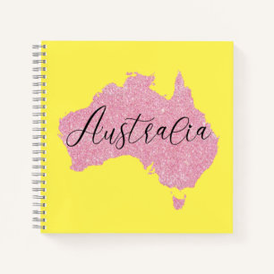 Australien Land schimmert Farbe Notizbuch