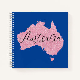 Australien Land schimmert Farbe Notizbuch