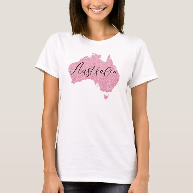 Australien Land schimmert Farbe T-Shirt (Vorderseite)
