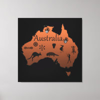Australien Landkarte Australiens Kontinent
