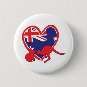 Australien-Liebe-mit-Tieren Button