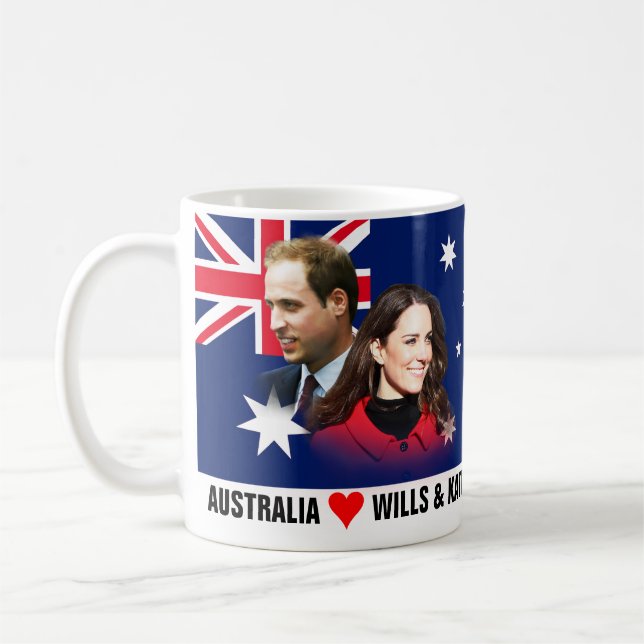Australien-Lieben William u. Kate Tasse (Links)
