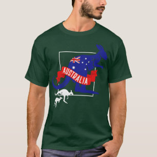 Australien Liebhaber Geschenk Tier Känguru T-Shirt