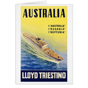 Australien Lloyd Triestino Neu geborenes Vintage P