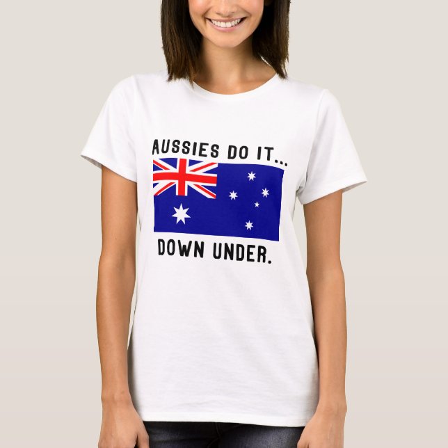Australien macht es... Nach unten. T-Shirt (Vorderseite)