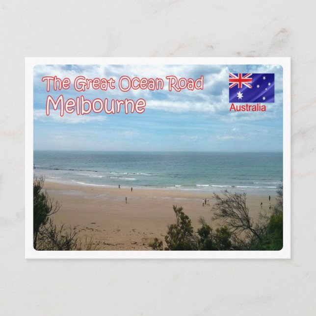 Australien - Melbourne - Der Große Ozean - Postkarte (Vorderseite)