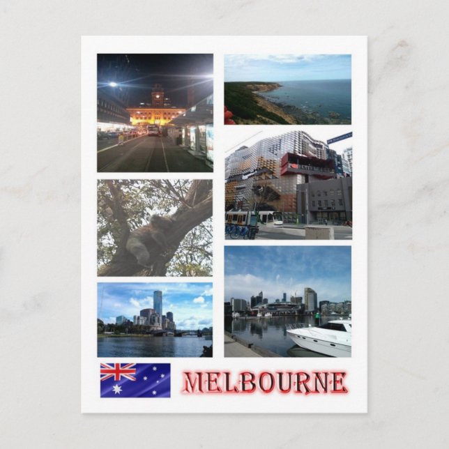 Australien - Melbourne - Mosaik - Postkarte (Vorderseite)