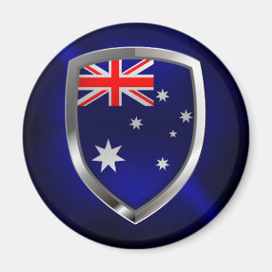 Australien Mettalisches Emblem Magnet