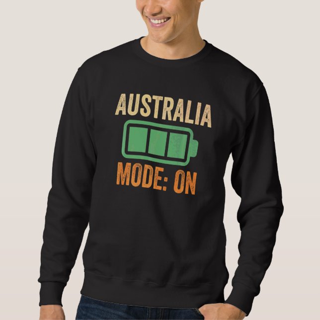 Australien-Modus auf Batterie Sweatshirt (Vorderseite)