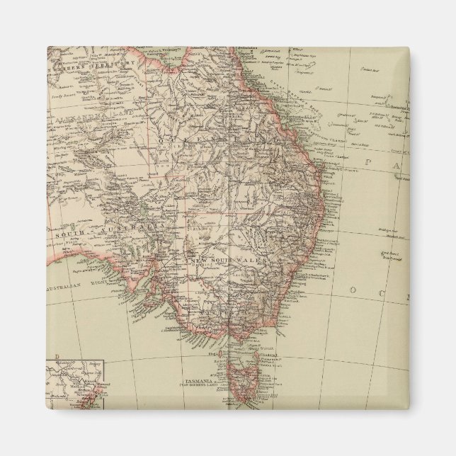 Australien, Neuseeland Magnet (Vorne)