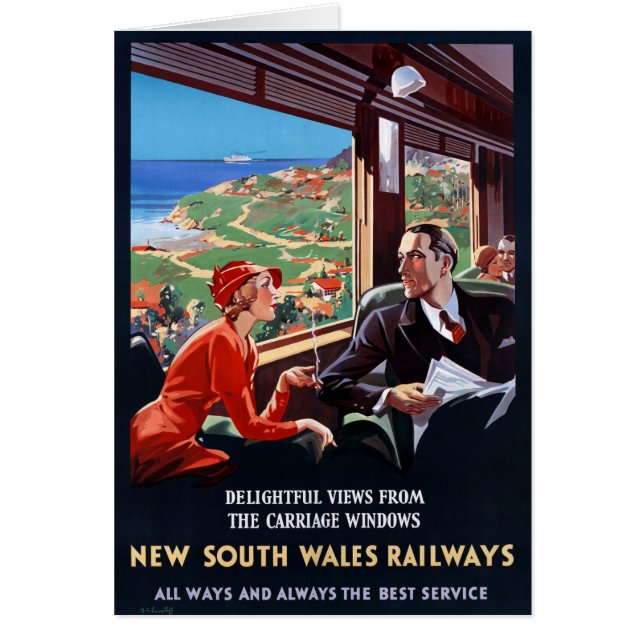 Australien New South Wales Relais Vintage Poster (Vorne)