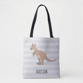 Australien Niedlich Kangaroo Doodle & Name Kids Di