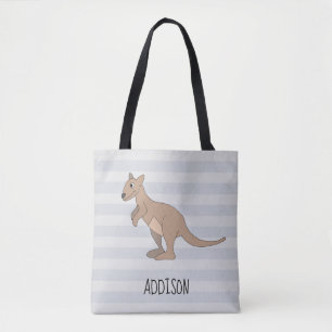 Australien Niedlich Kangaroo Doodle & Name Kids Di