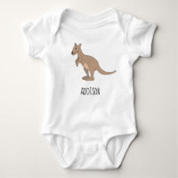 Australien Niedlich Kangaroo Doodle und Name
