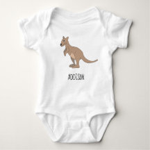 Australien Niedlich Kangaroo Doodle und Name