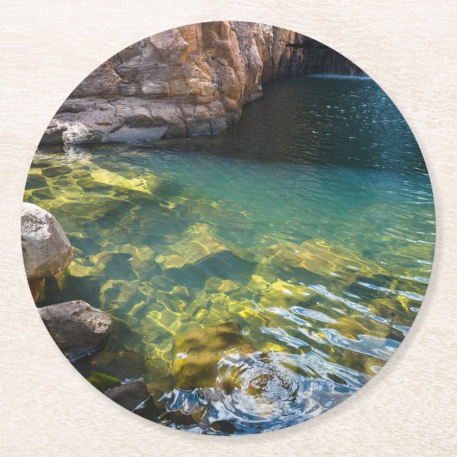 Australien Nordterritorium Katherine Gorge Runder Pappuntersetzer (Vorderseite)