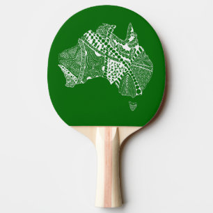 Australien Original Karte Art, wählen Sie Ihre Far Tischtennis Schläger