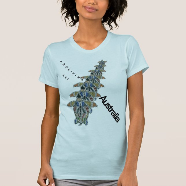 Australien Originale Kunst und Schildkröte T-Shirt (Vorderseite)