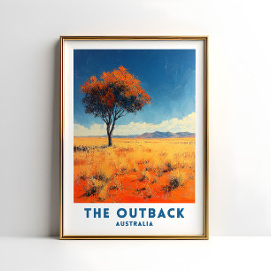 Australien Outback Reiseplakat Wandkunst Poster