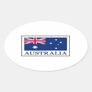 Australien Ovaler Aufkleber