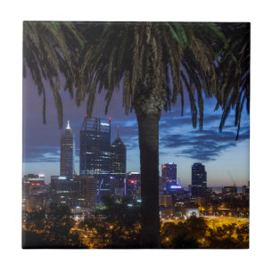 Australien, Perth, Stadt-Skyline von Kings Park 2 Fliese