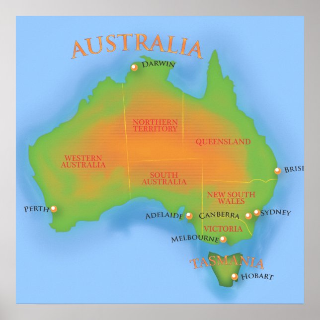 Australien Poster (Vorne)