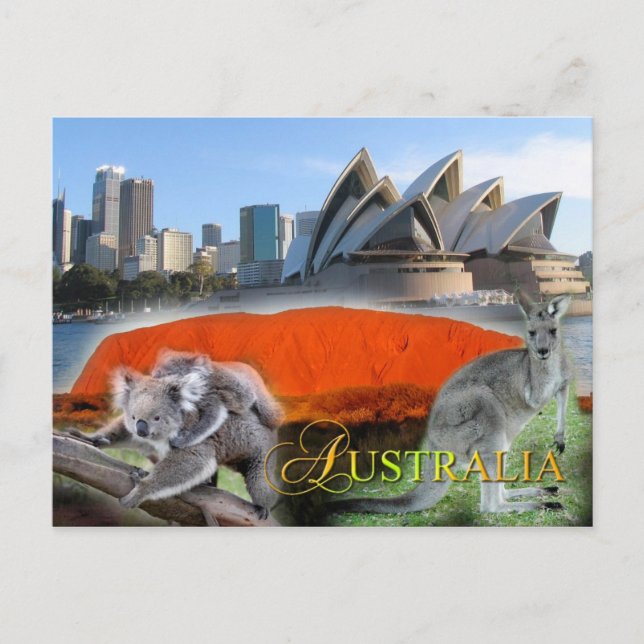 Australien Postkarte (Vorderseite)