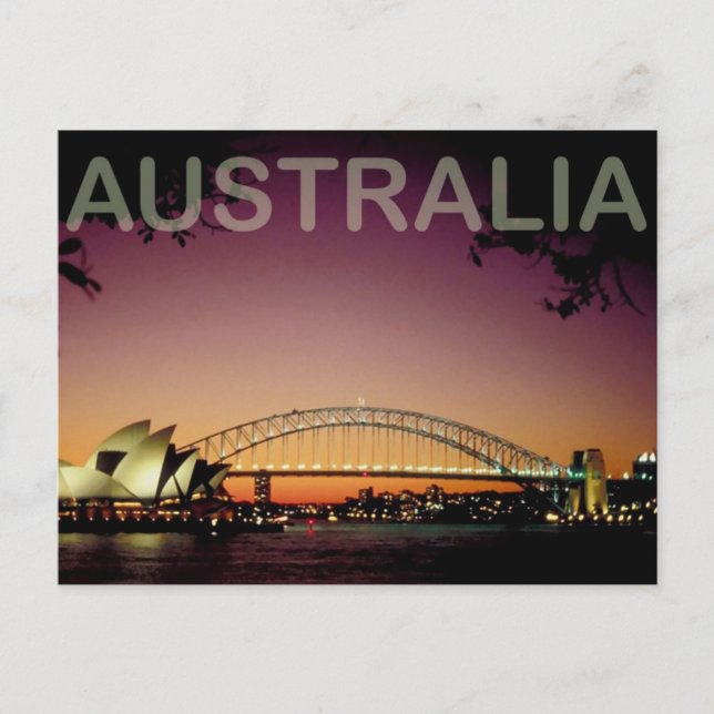 Australien Postkarte (Vorderseite)