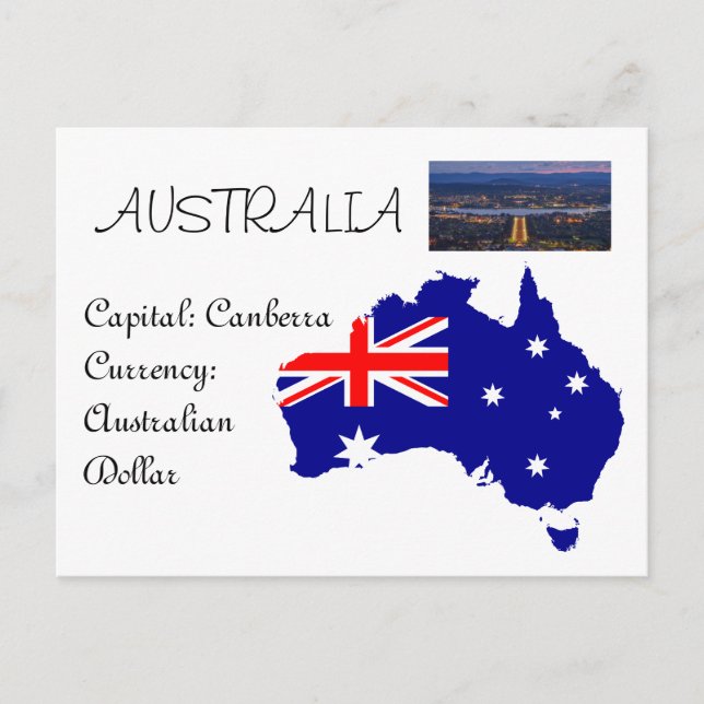 Australien Postkarte (Vorderseite)
