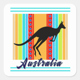Australien Quadratischer Aufkleber
