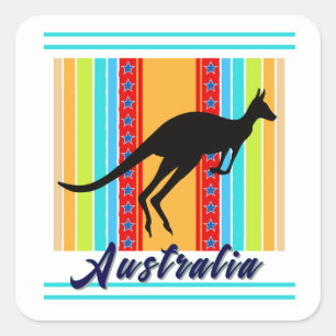 Australien Quadratischer Aufkleber