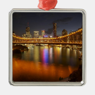 Australien, Queensland, Brisbane, Story Bridge, 2 Ornament Aus Metall