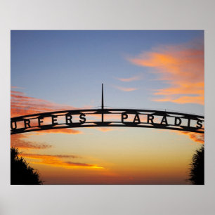 Australien, Queensland, Gold Coast, Sonnenaufgang, Poster