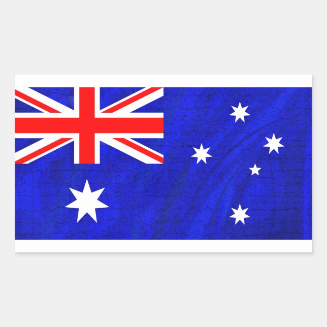 Australien Rechteckiger Aufkleber (Vorderseite)