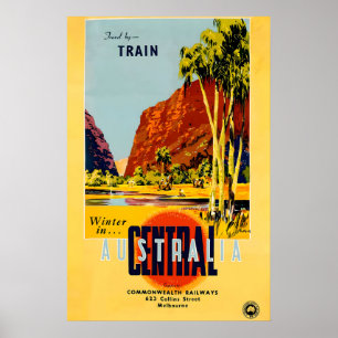 Australien Reise 1918 POSTERDRUCK A5-A1 Vintage Poster