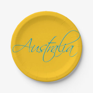 Australien:Reise-Papierteller Pappteller