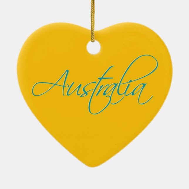 Australien: Reisen Keramik Ornament (Hinten)