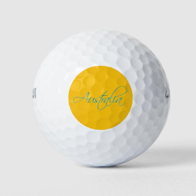 Australien: Reisen Sie Golf Balls Golfball (Vorderseite)