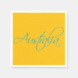 Australien: Reisepapier Napkin Serviette