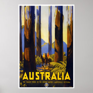 Australien Reiseplakat Australische Kunst Marysvil Poster