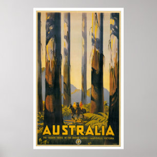 Australien Retro Travel Poster