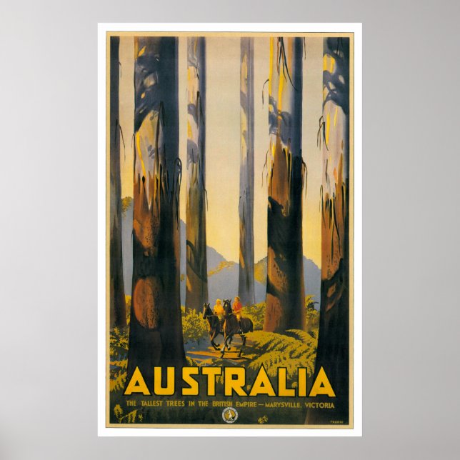 Australien Retro Travel Poster (Vorne)