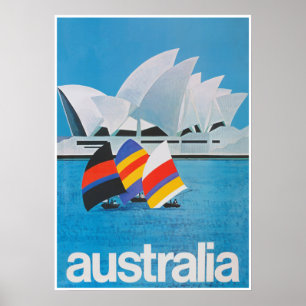 Australien Retro Vintage Travel Poster