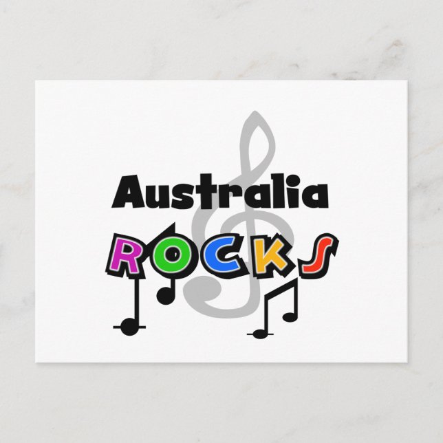 Australien Rocks Postkarte (Vorderseite)